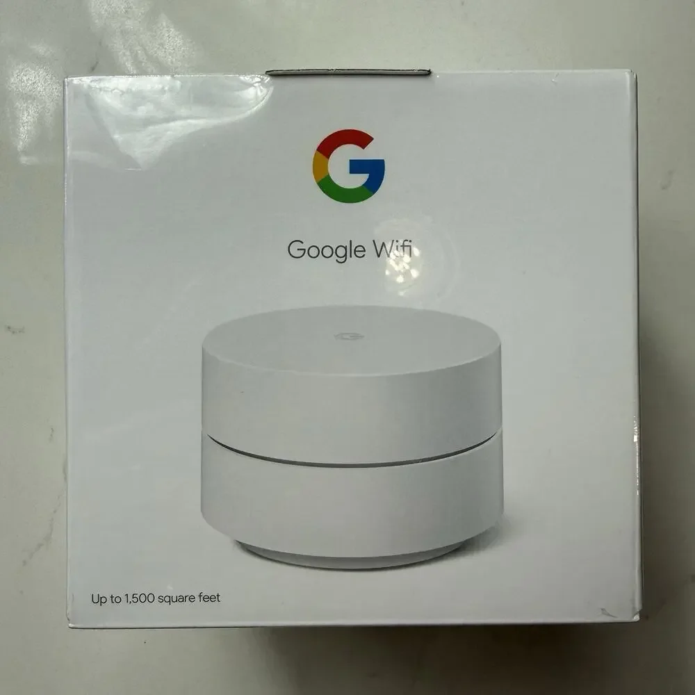 Google Wifi AC1200 Mesh WiFi System Wifi Router 1500 Sq Ft Coverage 1 pack NEW